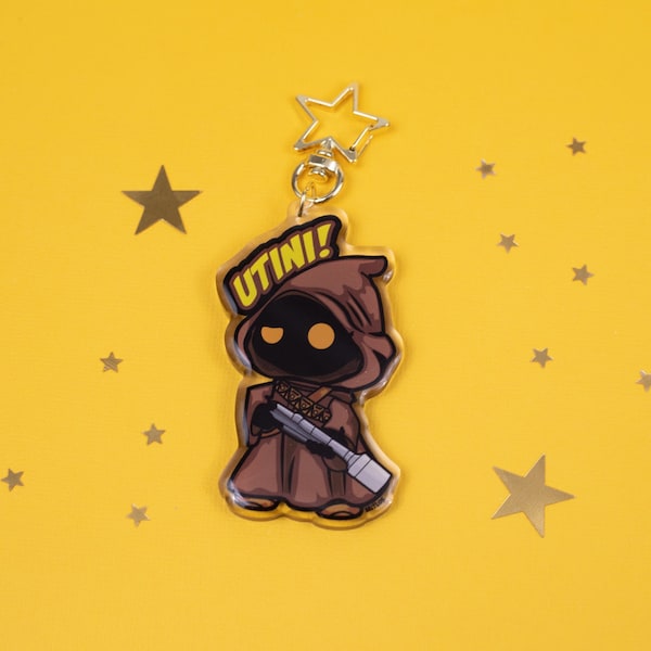 Utini Jawa Acrylic Keychain | Star Battles | 3" Acrylic Jawa Charm