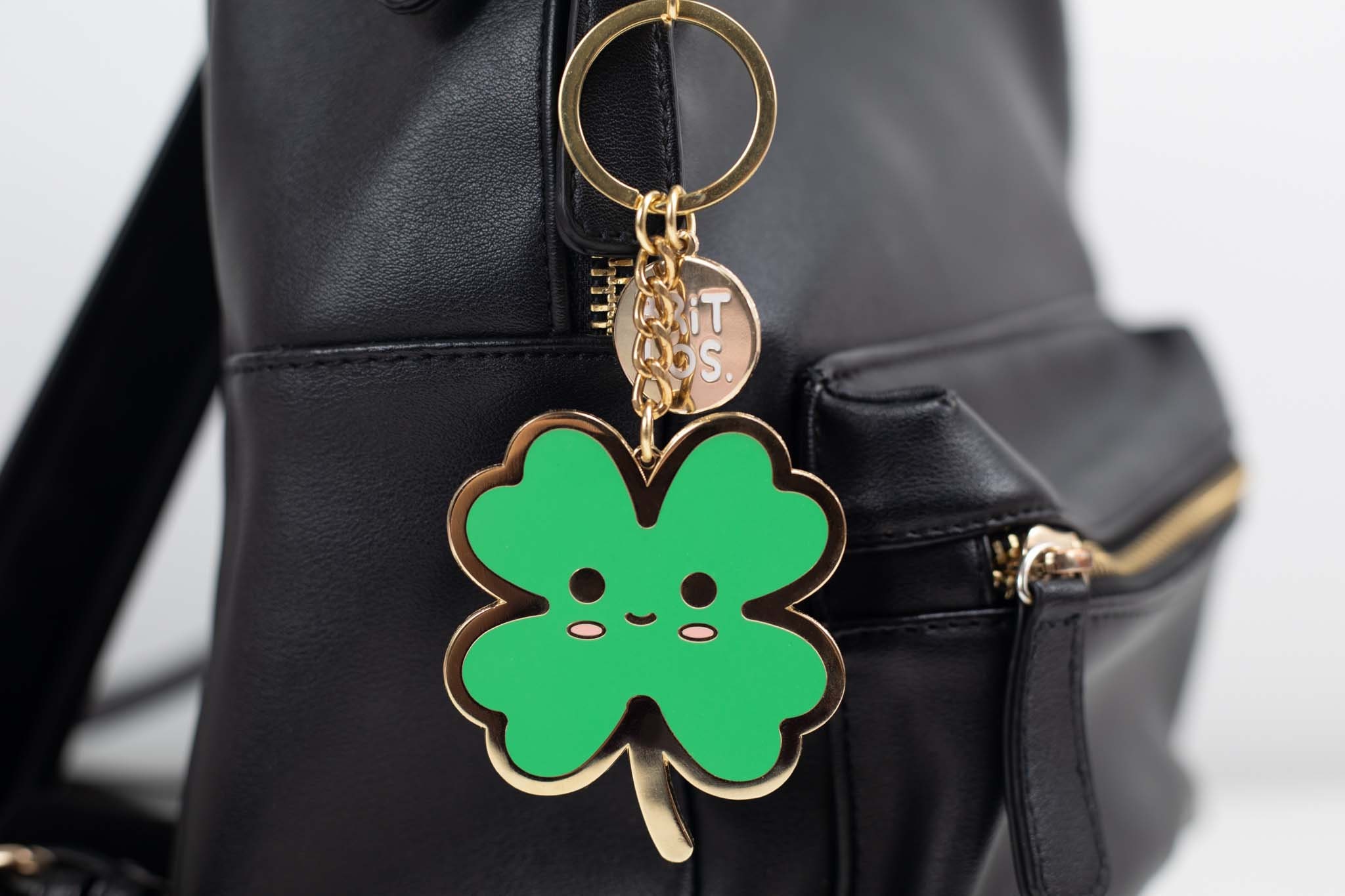 Portachiavi Trifoglio Irlandese A 4 Foglie In Resina - Unisex Fortunato