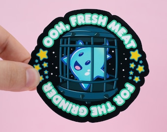 Lumalee Fresh Meat | Gamer Sticker | Super Mario | 3.5" | Waterproof Vinyl Die Cut Stickers
