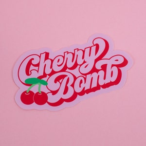 Cherry Bomb Sticker | 3&quot; | Waterproof Vinyl Die Cut Stickers
