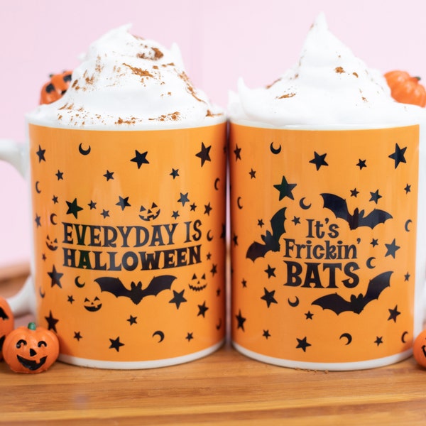 It's Frickin Bats Mug | Everyday is Halloween Mug | Halloween Gift | Dishwasher Safe | 11 oz Mug | Cute Kawaii Mug