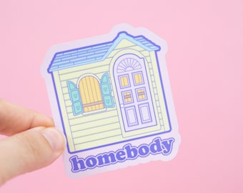 Homebody Sticker | 90's House | 3" | Waterproof Vinyl Die Cut Sticker