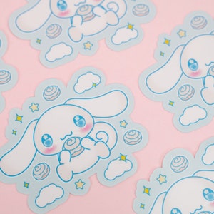 Cinnamon Roll Dog Sticker | Cute Kawaii | 3&quot; | Waterproof Vinyl Die Cut Stickers