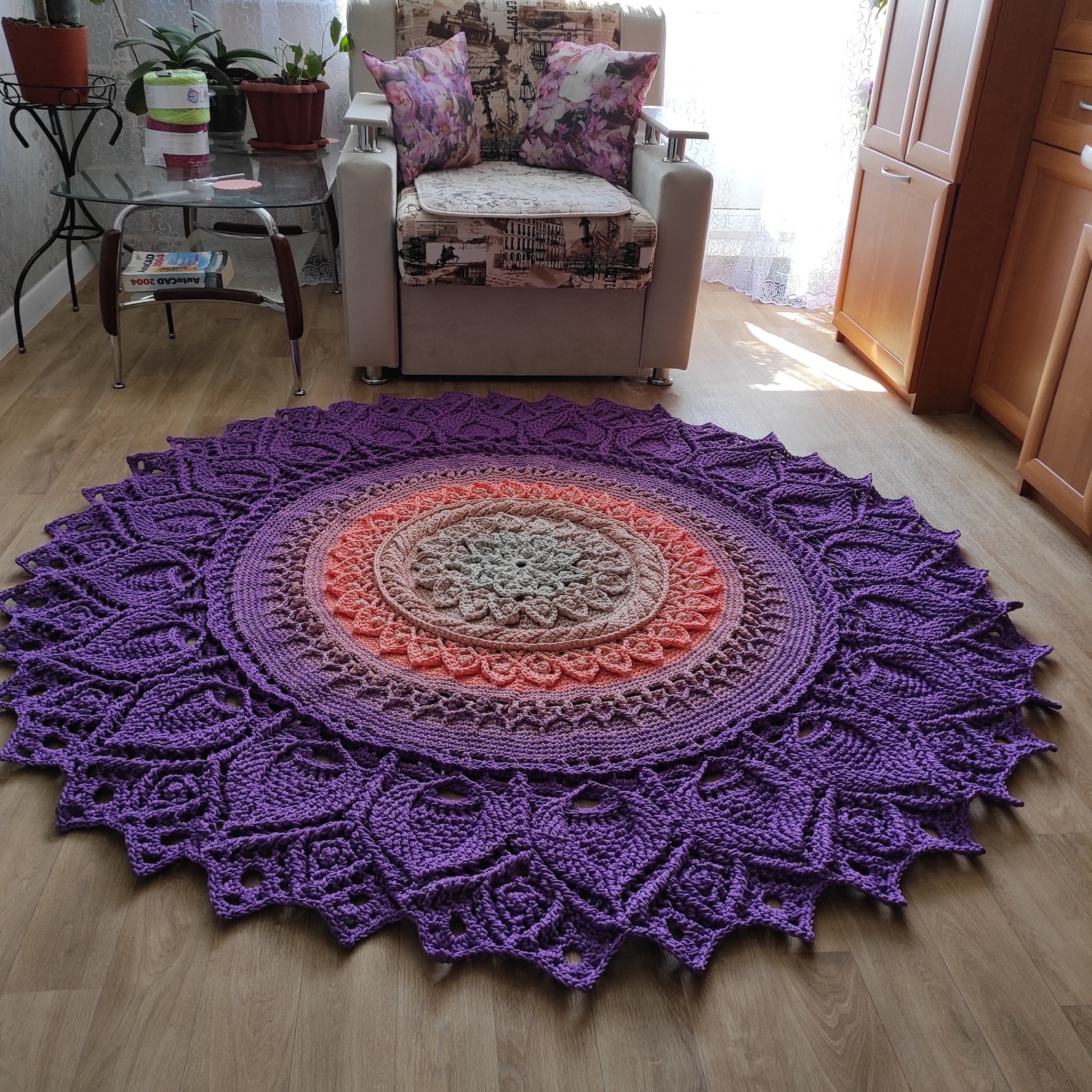 A large beautiful carpet. Etsy