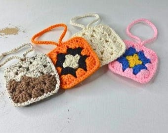 Granny Square AirPods Case Crochet Pattern | Mini Pouch PDF Tutorial