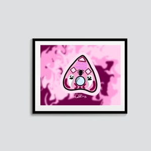 Arte de pared, Arte digital Dead Inside Planchette, Descarga digital, Impresión digital, Impresión espeluznante, Impresión Planchette, Arte Planchette