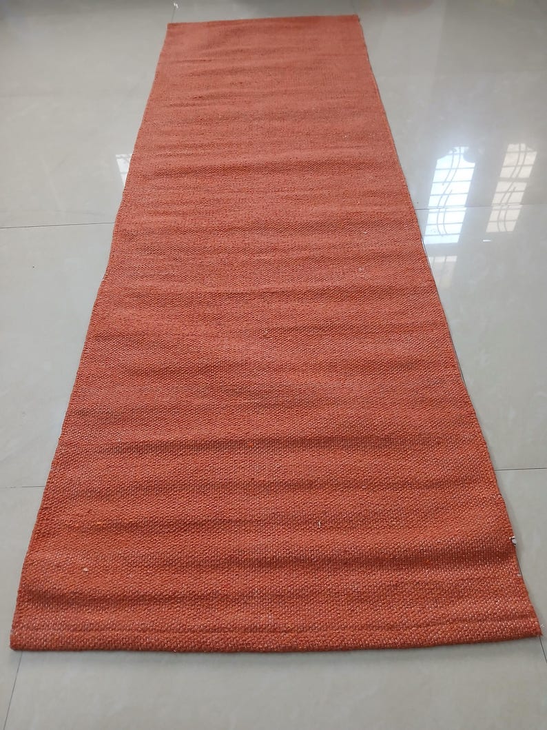 Handloom Baumwoll Yoga-Matte 24x72 Zoll, Umweltfreundlicher, rutschfester Yoga-Teppich, atmungsaktive Meditations-Matte, waschbar, Farboptionen verfügbar Bild 4