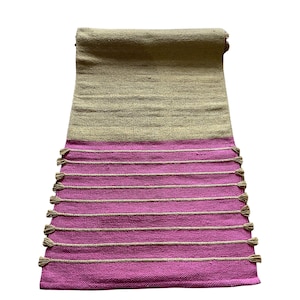 Organic Cotton Yoga Mat, Handcrafted in India, Eco-Friendly, Non-Slip, & Sustainable Mat for All Yoga Lovers, 72&quot;x24&quot;