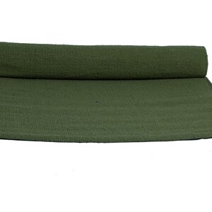Handloom Baumwoll Yoga-Matte 24x72 Zoll, Umweltfreundlicher, rutschfester Yoga-Teppich, atmungsaktive Meditations-Matte, waschbar, Farboptionen verfügbar Bild 7