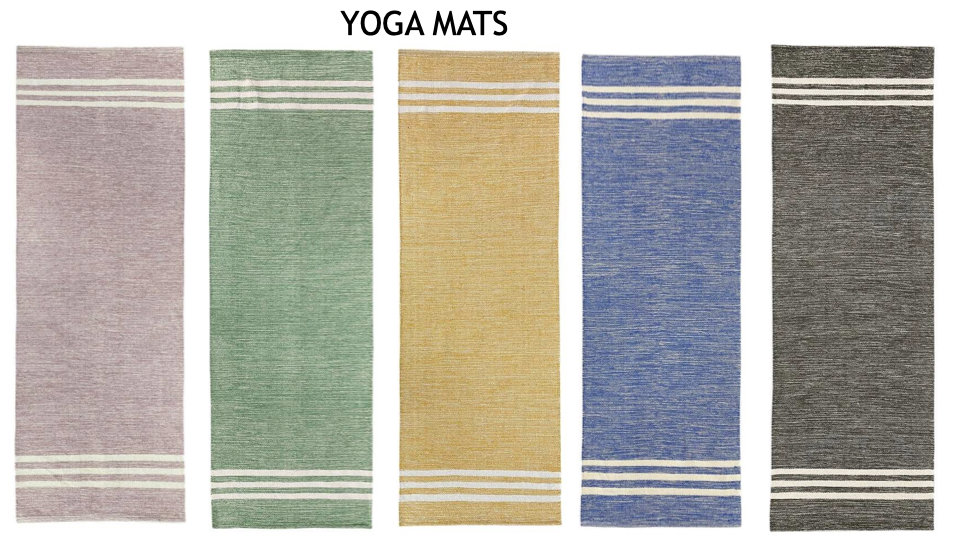  JadeYoga Alfombra de yoga Mysore de algodón orgánico, ligera,  portátil y lavable a máquina, ideal para yoga restaurativo, meditación y  estiramientos para hombres y mujeres, decoración para esterilla de yoga,  verde