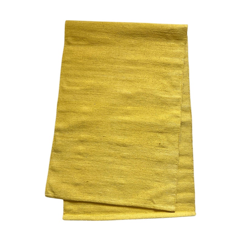 Handloom Baumwoll Yoga-Matte 24x72 Zoll, Umweltfreundlicher, rutschfester Yoga-Teppich, atmungsaktive Meditations-Matte, waschbar, Farboptionen verfügbar Bild 8