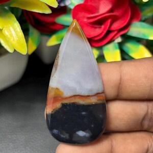 Sulemani Aqeeq Gemstone Cabochon 100% Natural Top Quality Amazing Black Sulemani Aqeeq Loose Gemstone For Jewelry Making