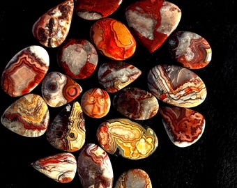 Lote de pedras preciosas de ágata Crazy Lace, lote de cabochões de pedras preciosas de ágata Crazy Lace por atacado, ágata Crazy Lace 100% natural de alta qualidade