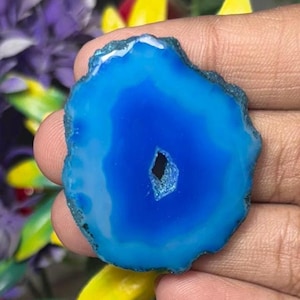 Cabochon di pietra preziosa Druzy a fette, 100% naturale, di alta qualità, raro, con design unico per la creazione di gioielli.
