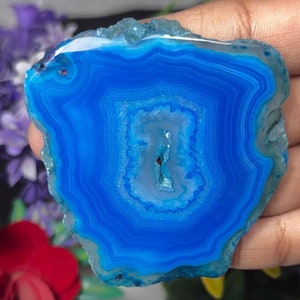 Cabochon di pietra preziosa Druzy a fette, 100% naturale, di alta qualità, raro, con design unico per la creazione di gioielli.