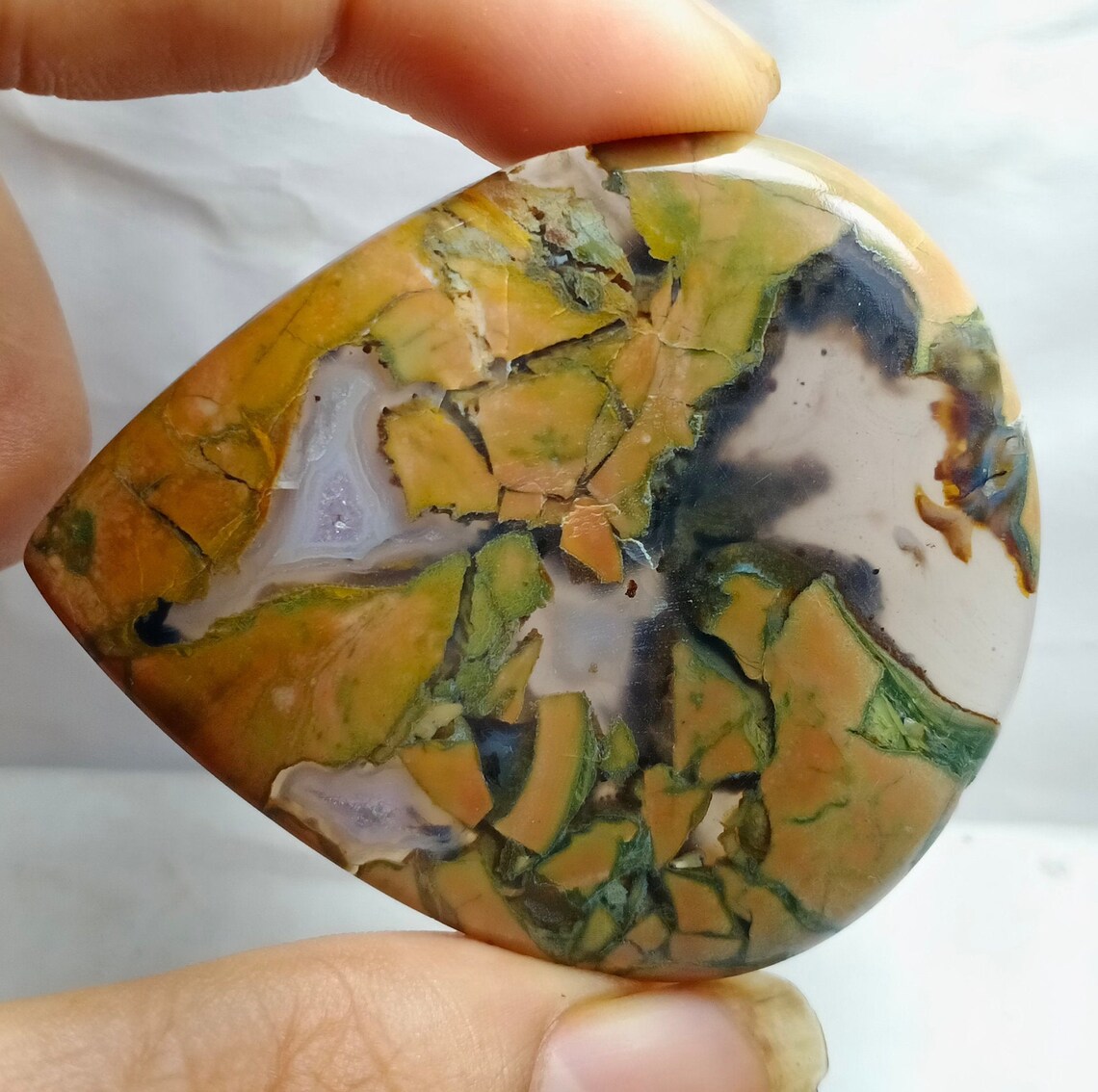 Amazing Natural Rhyolite Cabochon Top Grade Green Rhyolite - Etsy UK