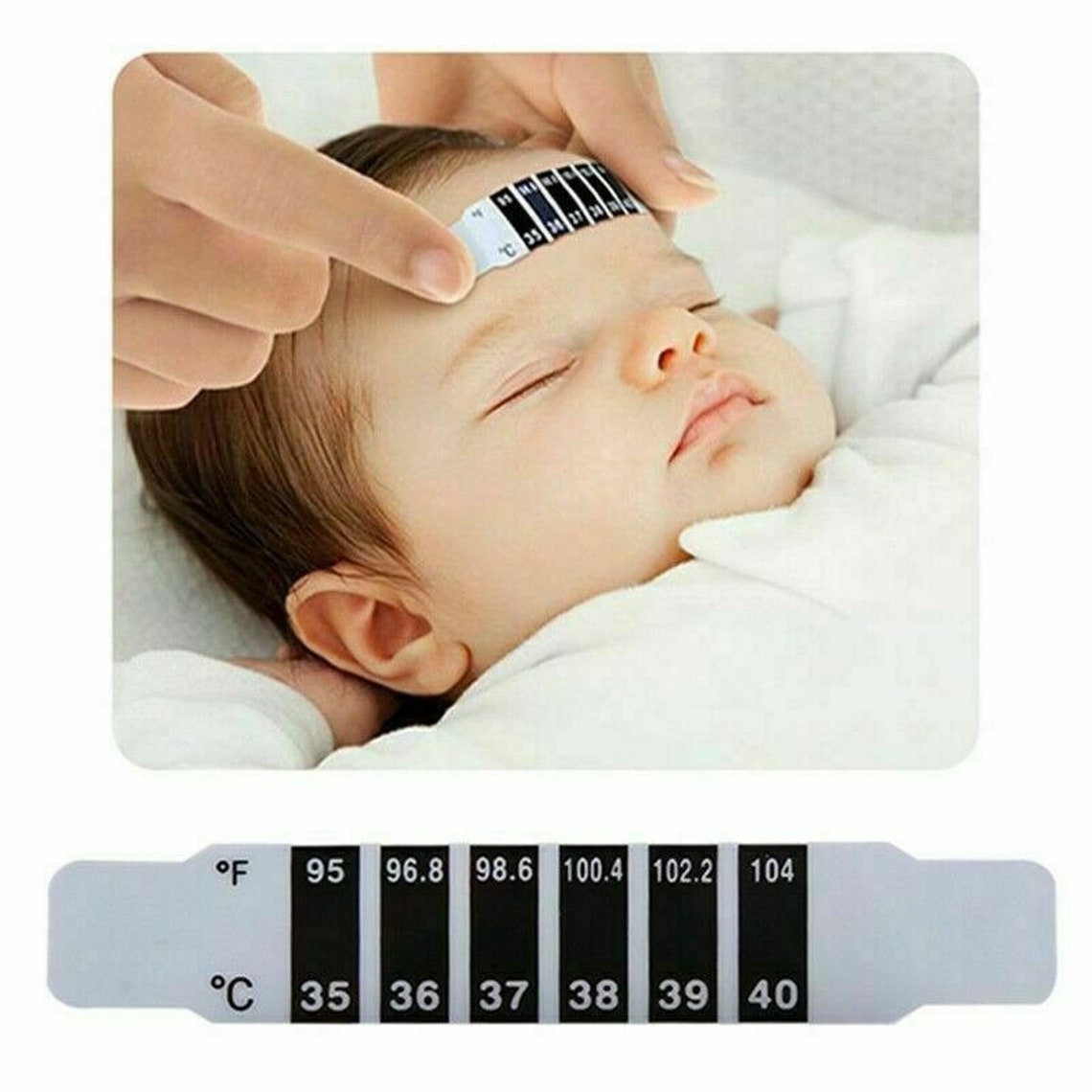 50 Stück Baby Thermometer Stirn Aufkleber Temperatur Test Etsy