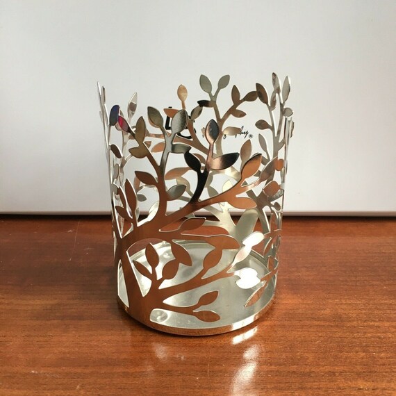 Kohl's Sonoma Silver Metal Candle Holder for Glass Jar Etsy