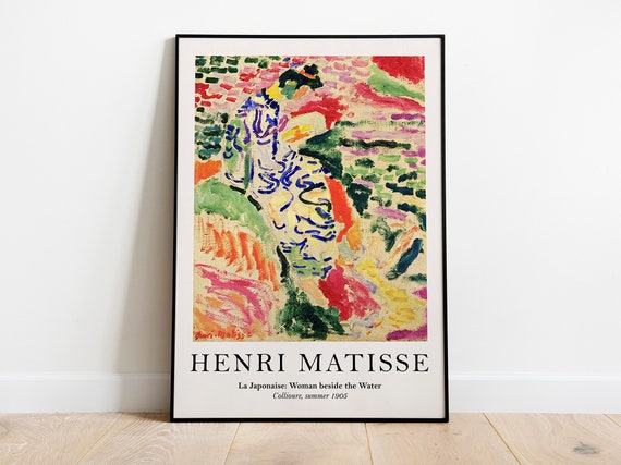 Matisse La Japonaise, Matisse Art Print, Henri Matisse woman beside water, Matisse Art Poster, Henri Matisse, Home Decor Wall Art poster