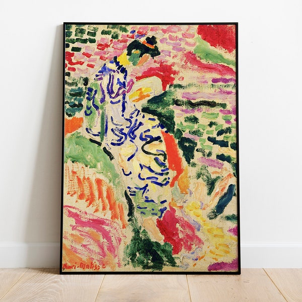 Matisse - La Japonaise Borderless Exhibition Vintage Art Poster, Ideal Home Décor or Gift Print