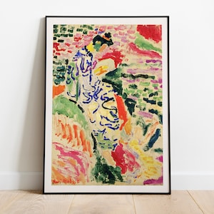 Matisse - Póster de arte vintage de la exposición La Japonaise, Decoración ideal para el hogar o Impresión de regalo