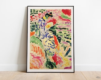 Matisse - La Japonaise Exhibition Vintage Art Poster, Ideal Home Decor or Gift Print