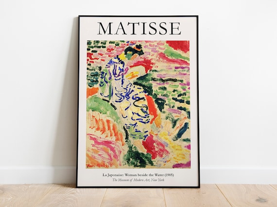 Matisse La Japonaise, Matisse Art Poster, Henri Matisse woman beside water, Matisse Art Print, Henri Matisse, Home Decor Wall Art Poster