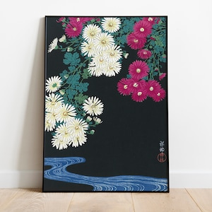 Ohara Koson - Chrysanthemums Japanese Art Print Home Décor Wall Art