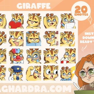 20 Emotes [No AI] Giraffe