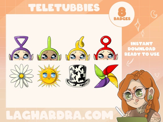 8 Badges [no AI] Teletubbies - Etsy