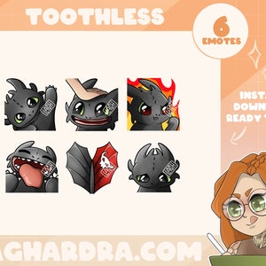 6 Emotes [No AI] Dragon Toothless