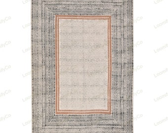 Washable Rugs, Extra Large Rug for Living Room/Bedroom/Dining Room, Washable Cotton Rug, Machine Washable Rug, Woven Kitchen Carpet Cotton
