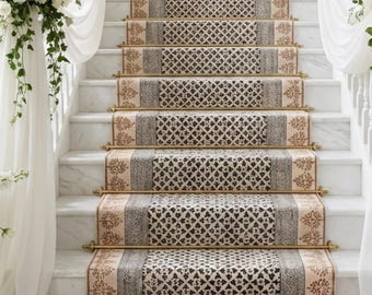 Multi Sizes Runner Rug for Stairs | Handwoven Indian Kilim  Eco-Friendly & Sustainable | Kitchen, Bedside, Hallway, Entry, Custom Runner Rug