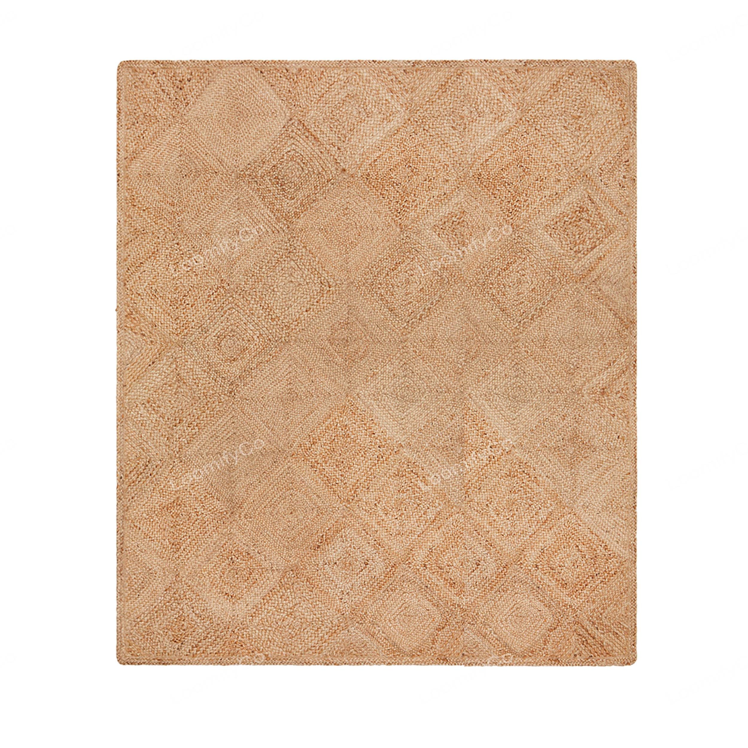Square Jute Rug, Seagrass Area Rug, Natural Straw Braided Jute Area Rug ...