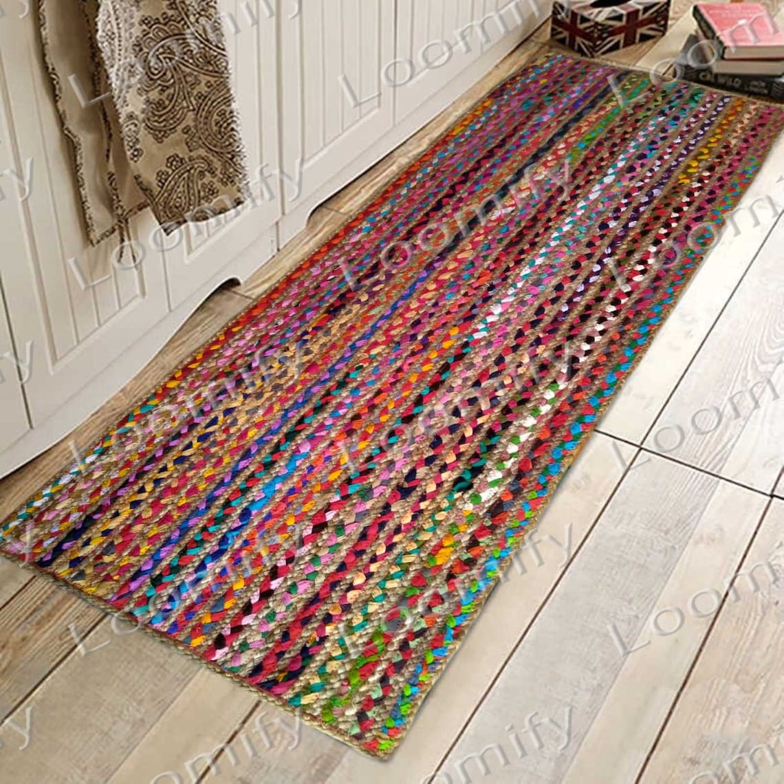 Natural Jute Runner Rug Bedside Runner Rug Hallways Runner Etsy UK