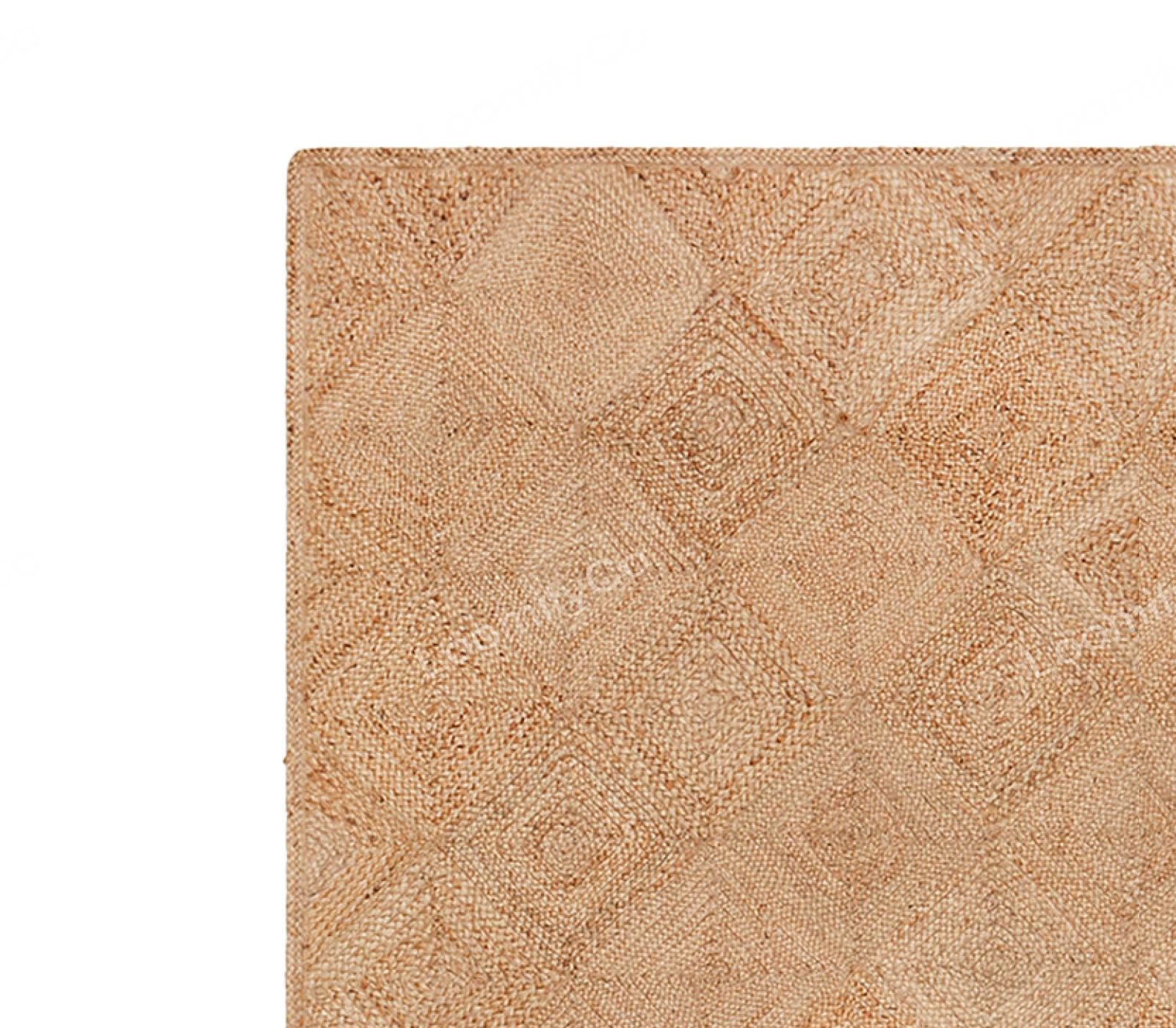 Square Jute Rug, Seagrass Area Rug, Natural Straw Braided Jute Area Rug ...