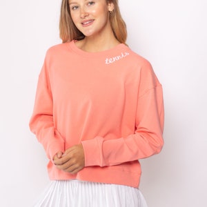 Tennis Sweatshirt Coral