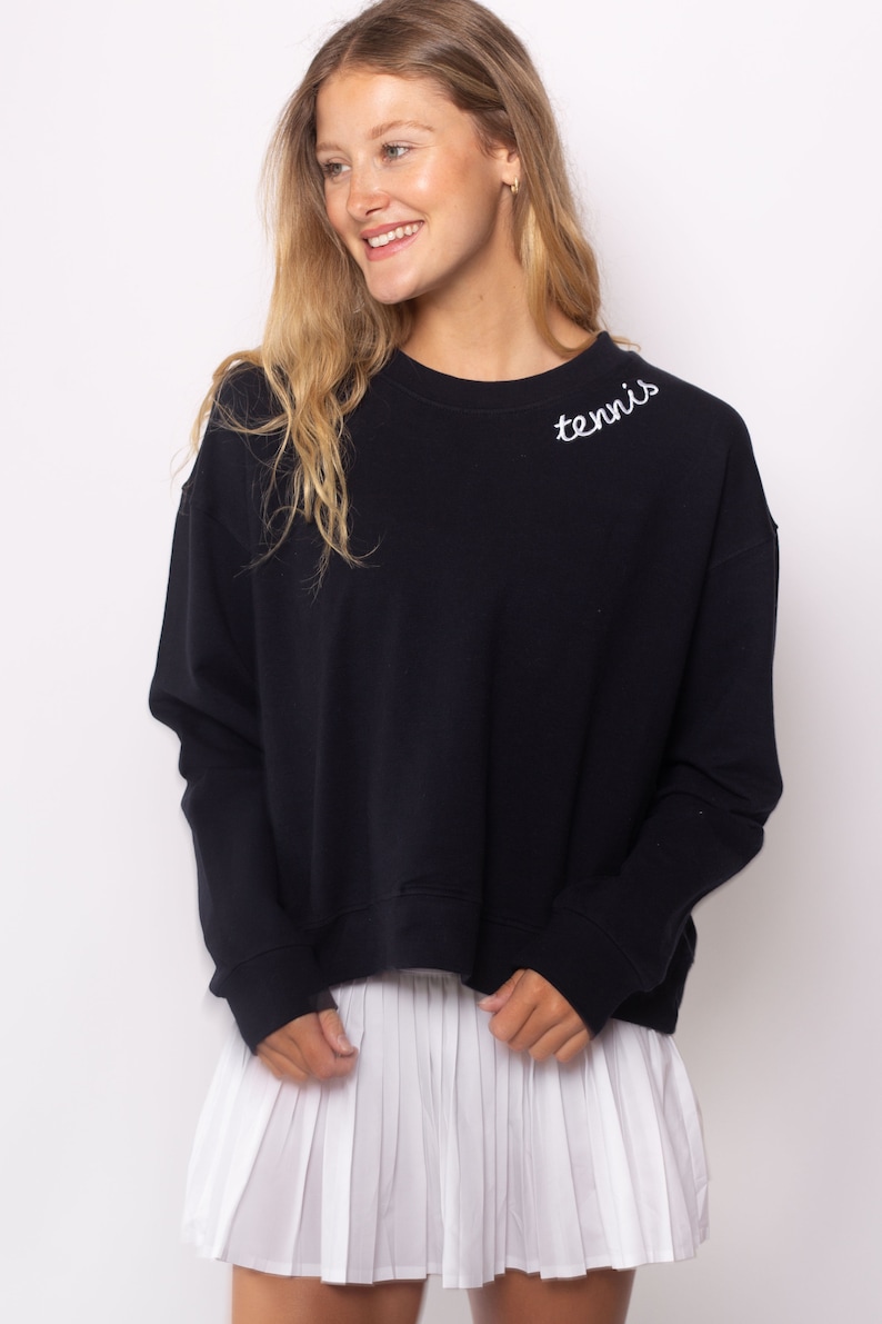 Tennis Sweatshirt Navy