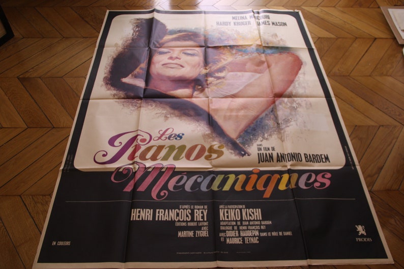 Shops Les Pianos Mecaniques Original Poster France Ferracci Antonio Bardem 47x63
