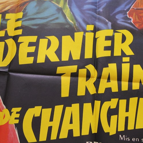 Le Dernier Train de shops Changhai Original Poster France Lalande Renzo 47x63