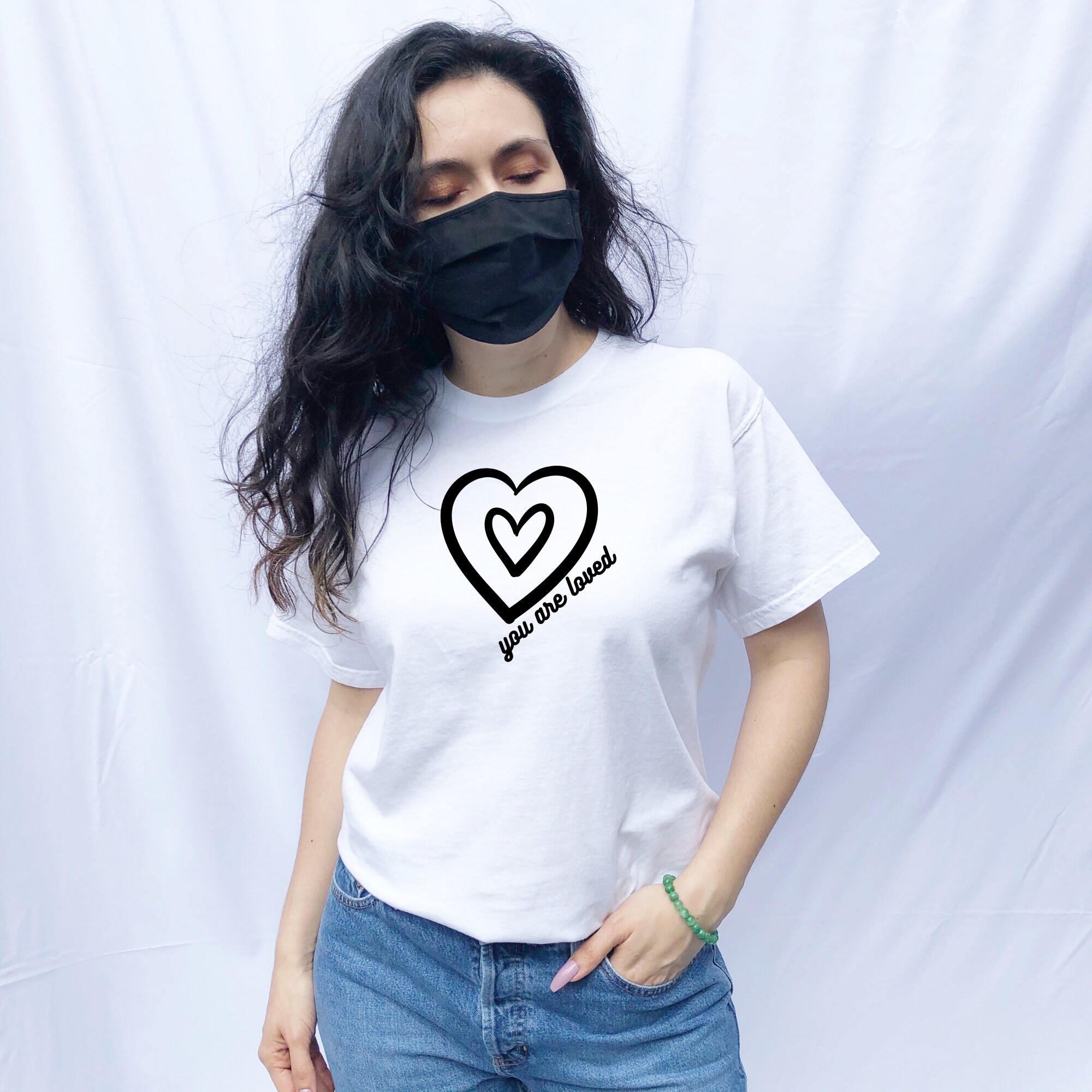 You Are Loved TShirt White Tshirt Women Graphic Tees Etsy