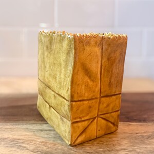 Vaso in ceramica con sacchetto di carta classico / portavotivo – Dopamine Home Decor fatto a mano