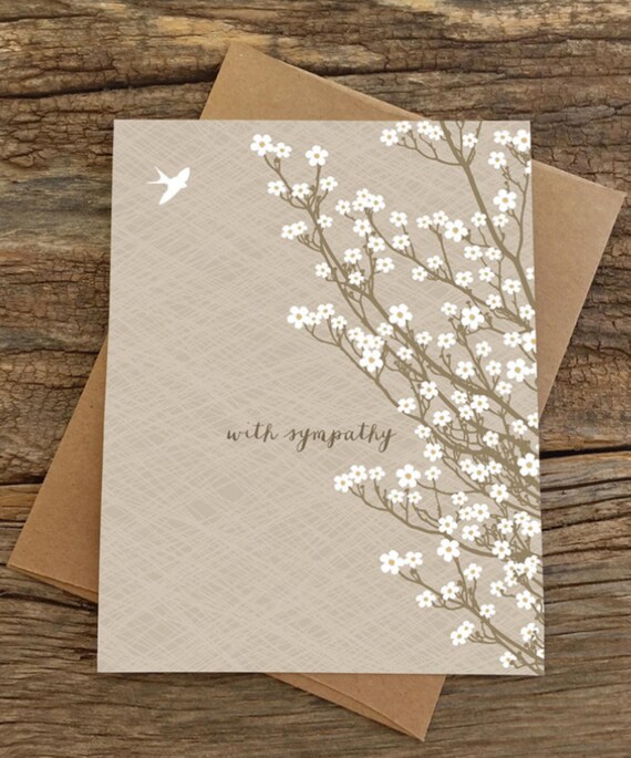 Condolences card sympathy card | Etsy