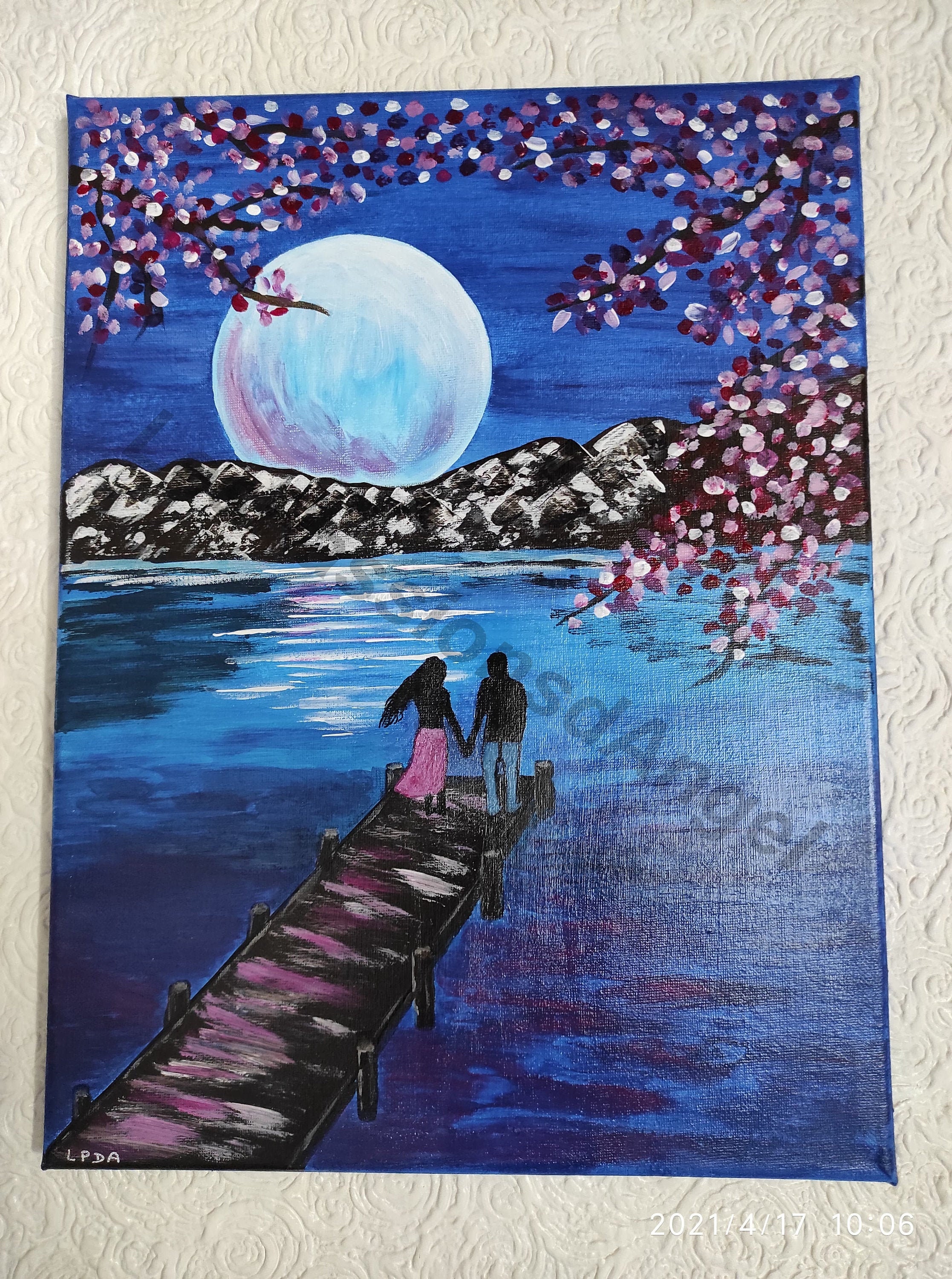 Toile en Peinture Acrylique Fait Main