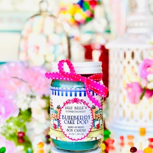 BLUEBERRY CAKE POP | Hand-Crafted Disney Inspired Candle | Theme Park Scented Candles | Blueberry Cake Candle