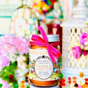 VANILLA WAFFLE CONE | Hand-Crafted Disney Inspired Candle | Theme Park Scented Candles | Vanilla Candle