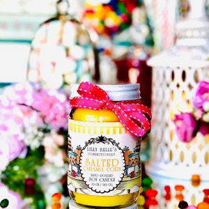 SALTED CARAMEL CORN | Hand-Crafted Disney Inspired Candle | Theme Park Scented Candles | Kettle Corn Candle