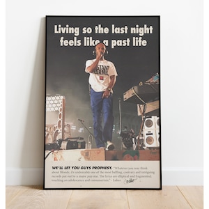 Frank Ocean Poster, Frank Ocean, Blond Album Poster, Blond Wand Dekor, Drucke für Wohnheim Zimmer, Frank Ocean Poster Aesthetic, Music Print