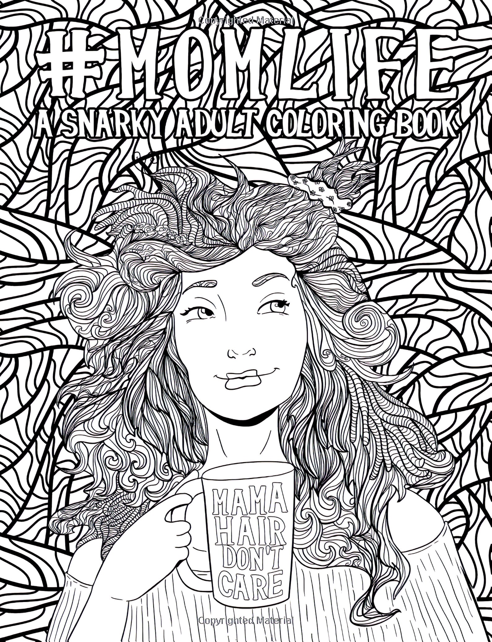 Mom Life: A Snarky Adult Coloring Book | Etsy
