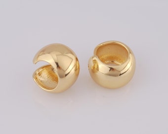Gold Ear Clips,18K Gold Filled Ear Cuffs,Small Hoop Cartilage Earrings,Hypoallergenic-Birthday Gift,Valentine&#39;s Gift